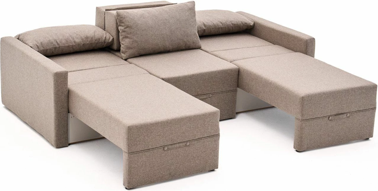 Divan-krevat treshe, Atelier del Sofa, Saros, ngjyrë kafe