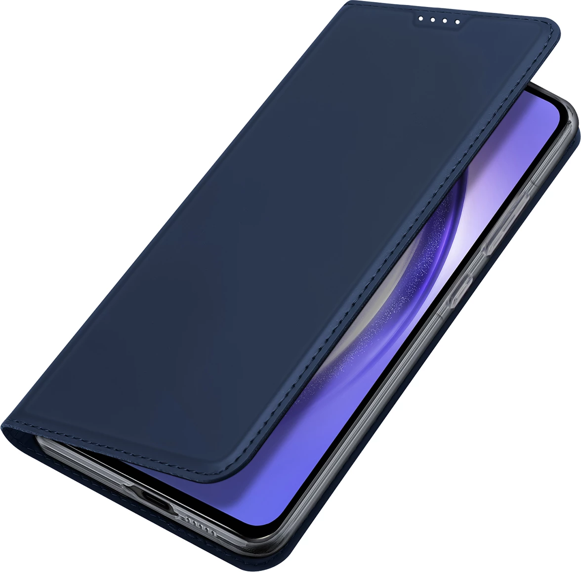 Mbështjellës Dux Ducis Skin Pro për Samsung Galaxy A55 5G, me kapak dhe xhep për kartela, Kaltër