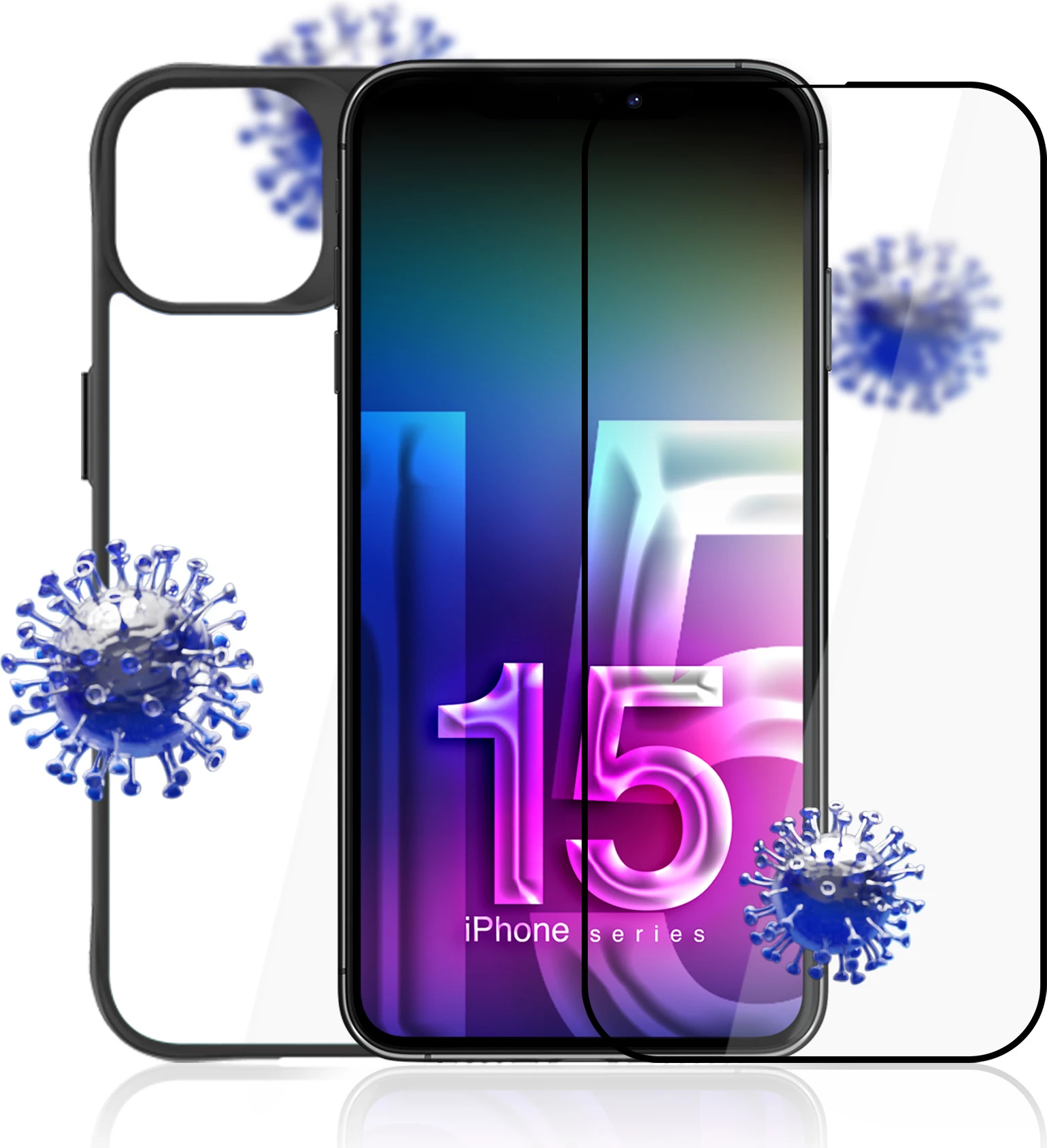 Set mbrojtës për celular 3mk Protection Comfort Set 4in1 për iPhone 15 Pro