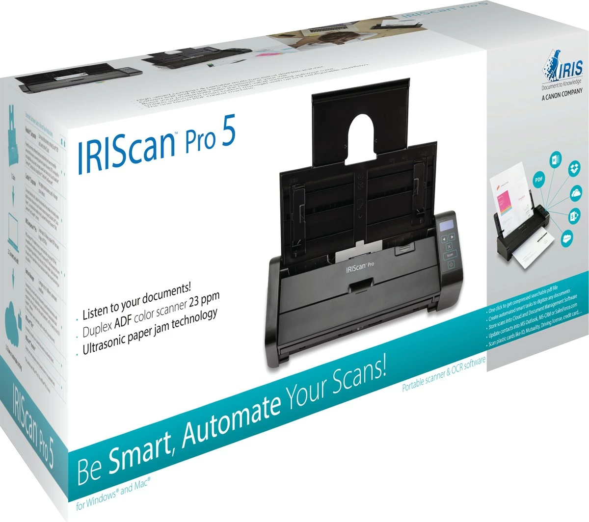 Skaner dokumentesh I.R.I.S. IRIScan Pro 5, USB 2.0, desktop, zi