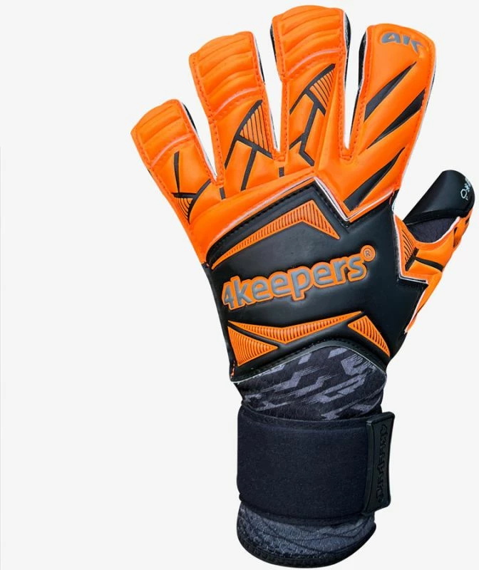 Doreza portieri për fëmijë 4Keepers, të zeza dhe portokalli