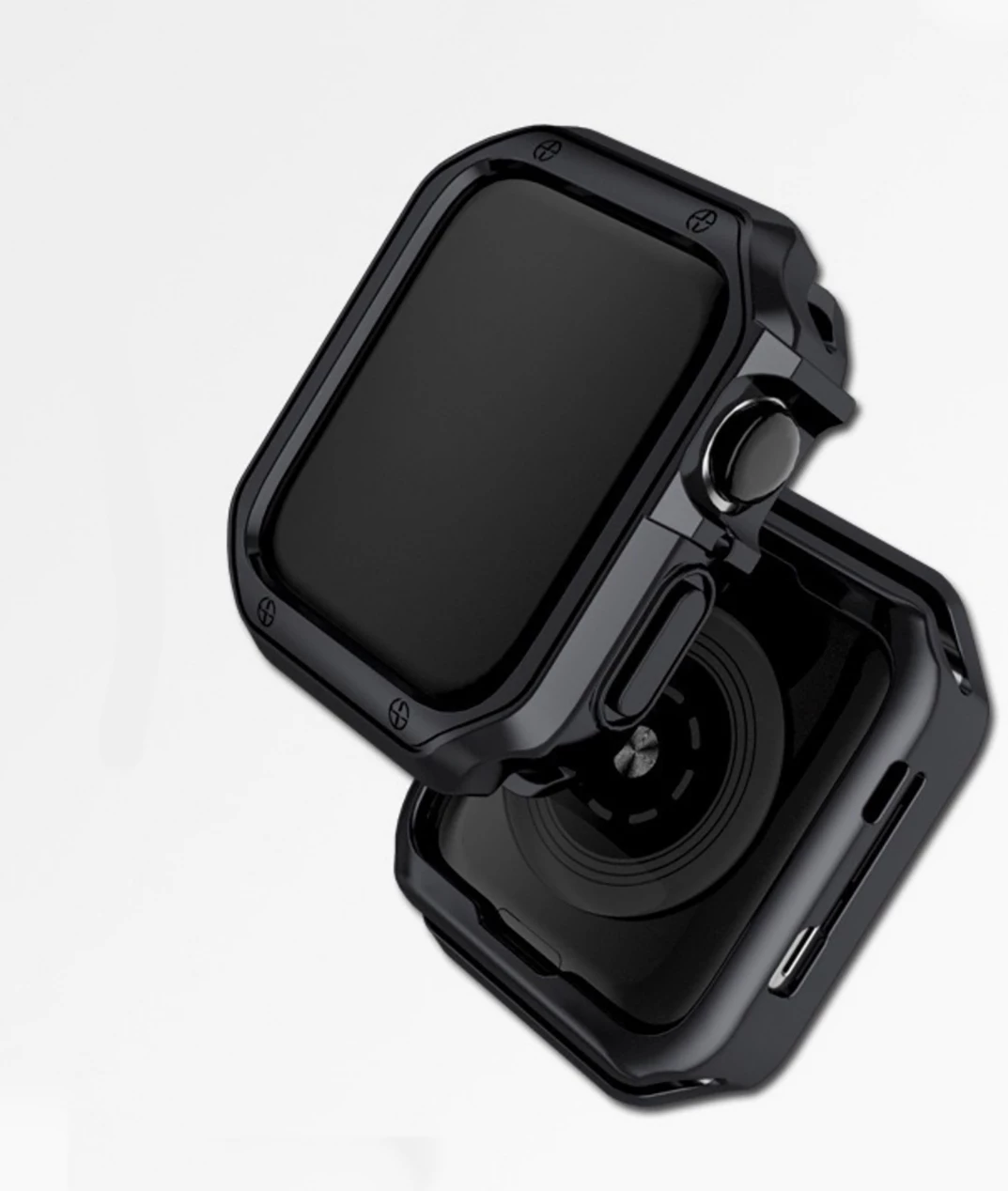 Mbështjellës Hurtel për Apple Watch 42 mm Series 1/2/3, TPU, i zi