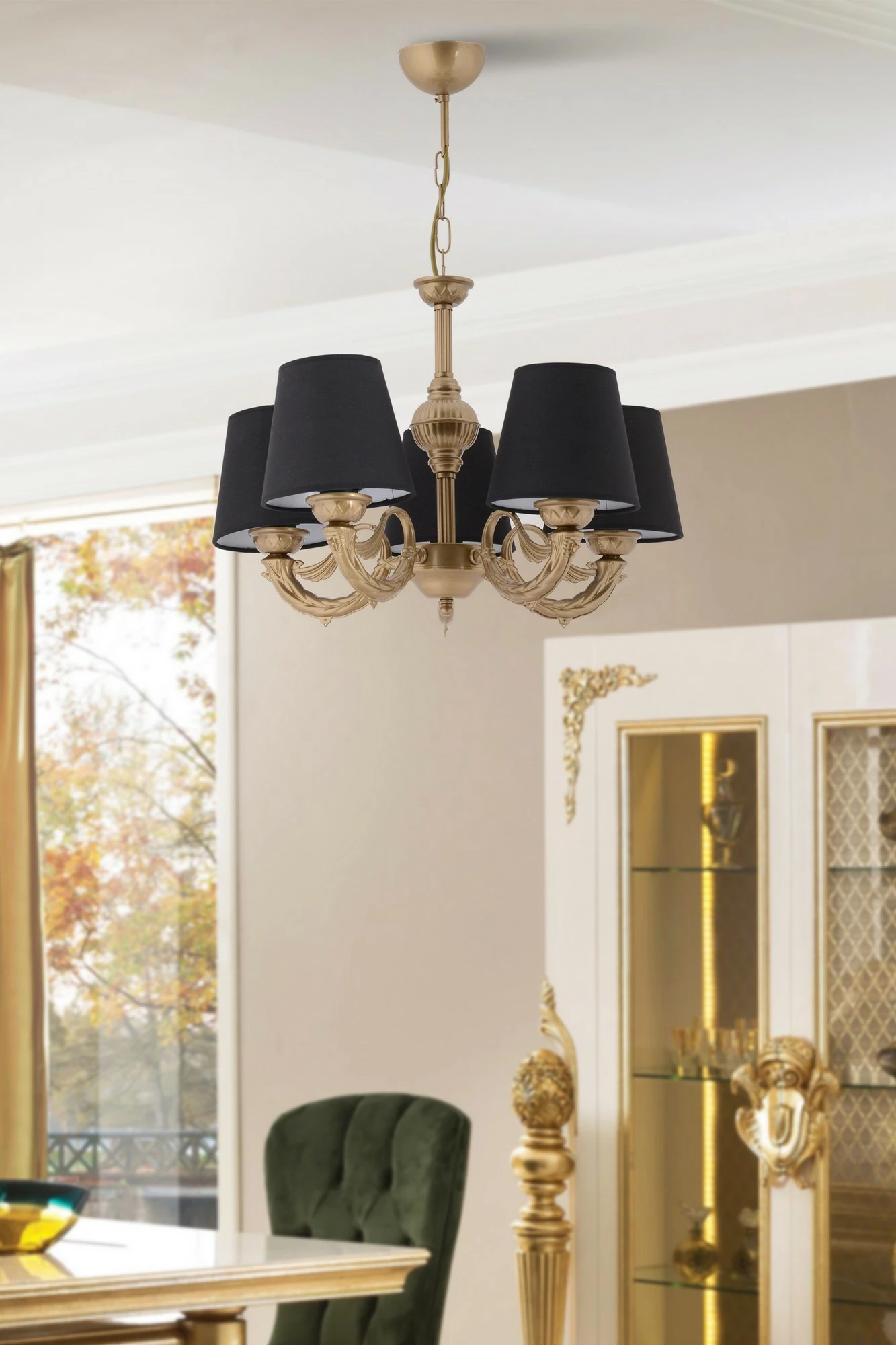 Llambadar Opviq Fiona, e zezë dhe e artë