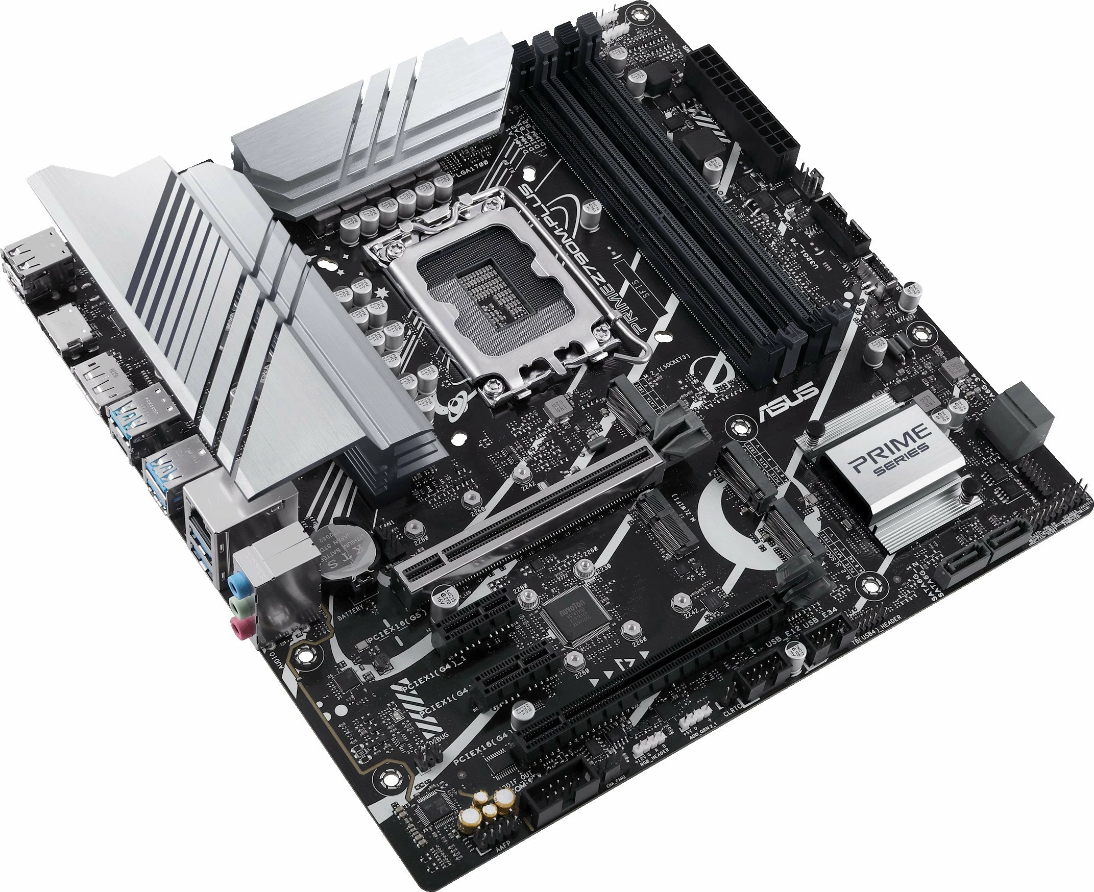 Pllakë amë Asus PRIME Z790M-PLUS, mATX 244mm, LGA1700, 4 slote RAM, PCIe 5.0 x16, 3x M.2, 4x SATA