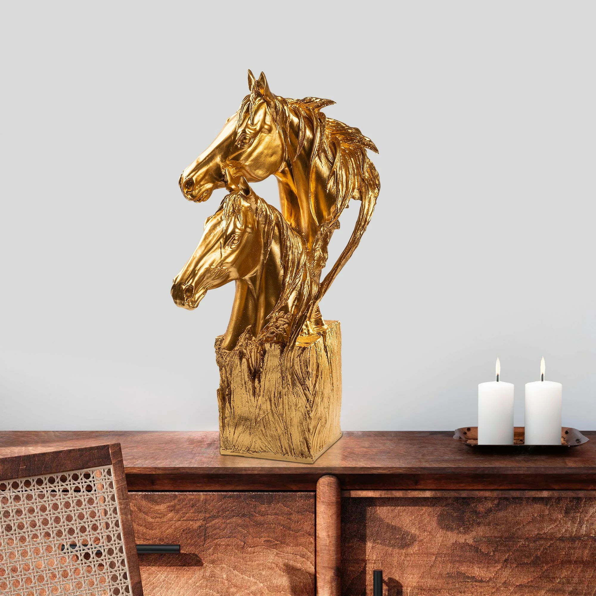 Objekt dekorativ Evila Originals, ngjyrë ari, Yak-043