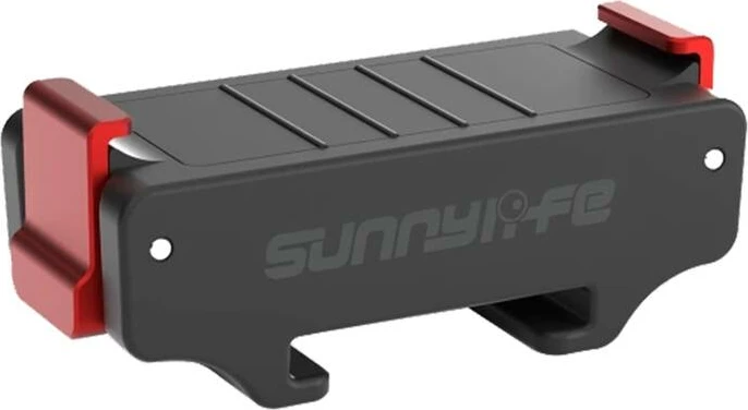 Adapter magnetik i palosshëm për montim, Sunnylife AD938, për OSMO ACTION 5 PRO/4/3, i zi me të kuqe