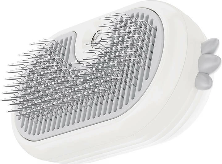 Furçë avulli për qime, Rojeco RZSRK35-02, për mace dhe qen të vegjël/mesëm, e bardhë