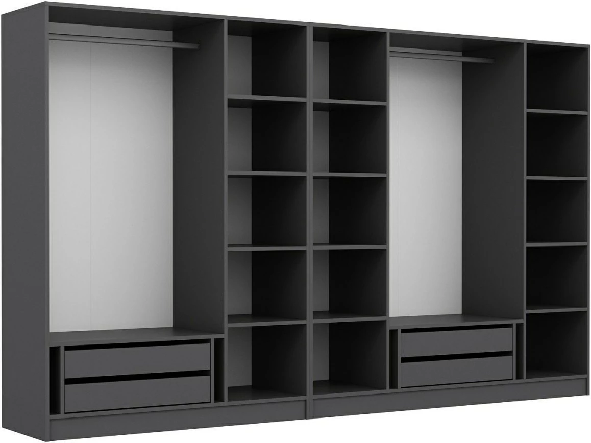 Dollap Skye Decor, ngjyrë antracit, 315x210x52cm