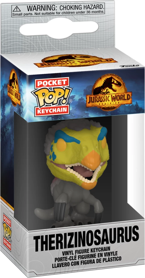 Brelok figurë vinili Funko Pocket Pop Keychain Jurassic World 3 (JW3) Therizinosaurus