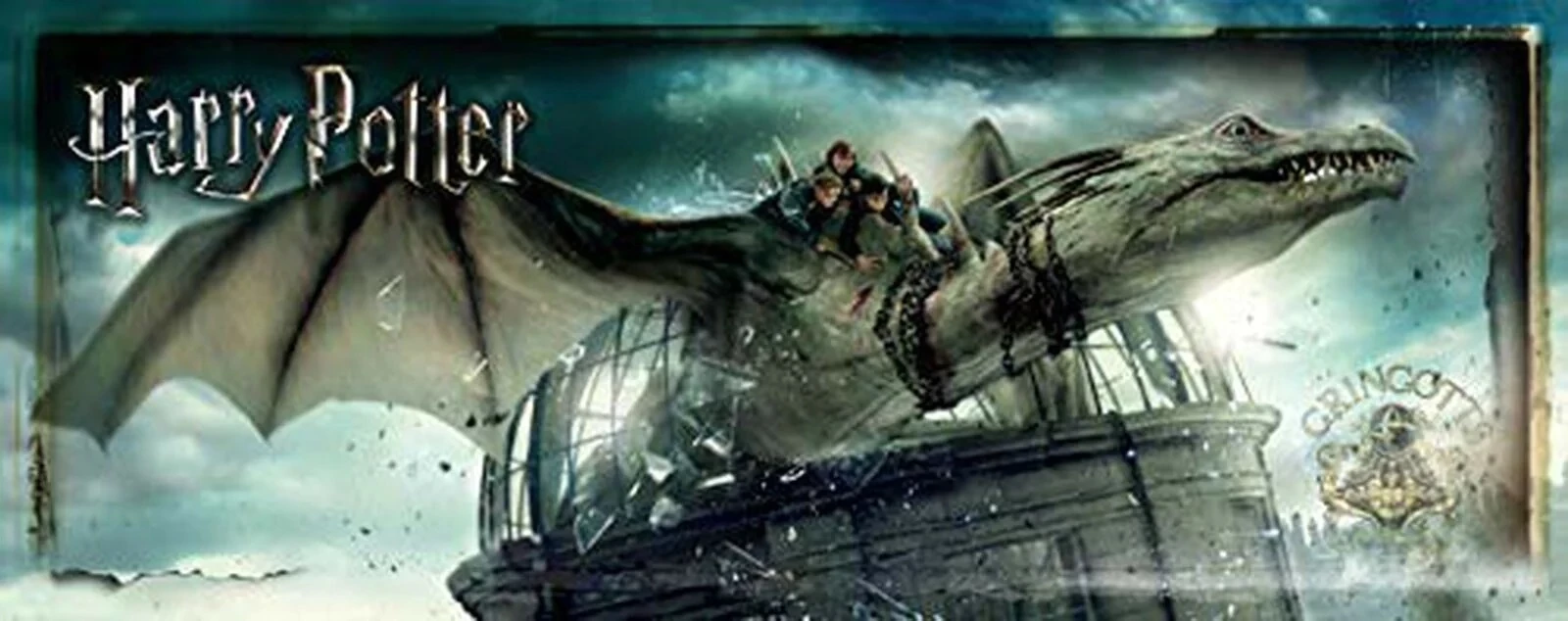 Puzzle jigsaw Noble Collection Harry Potter Gringotts Bank Escape 1000 copë, 86×33 cm