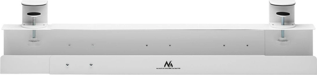 Organizues kabllosh për tavolinë Maclean MC-333, i bardhë, rregullim gjatësi 800/1000/1200 mm, kapacitet 5kg