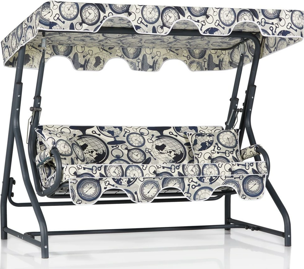 Karrige lëkundëse treshe për kopsht, Olea 5, shumëngjyrëshe