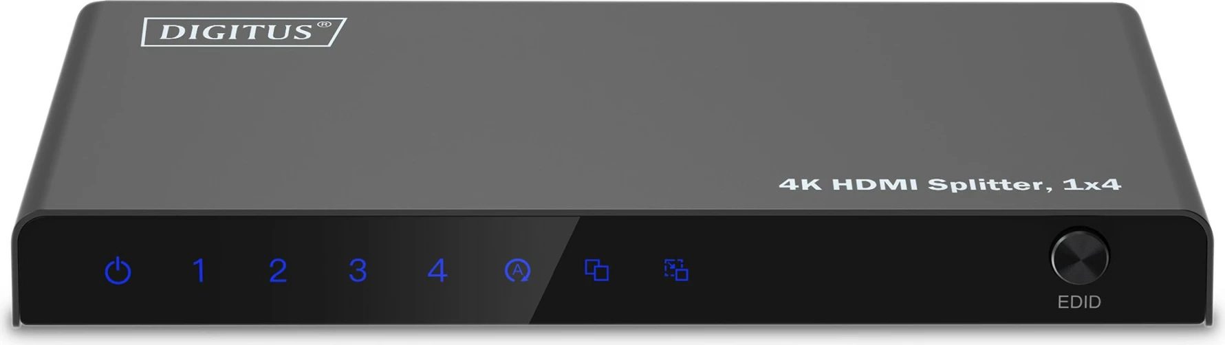 Splitter HDMI Digitus 4K, 1x4, HDMI, 4x HDMI, Micro USB, 3840 x 2160 pixels, i zi, metal