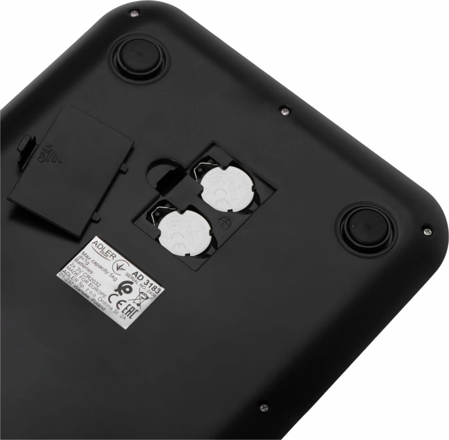 Libra kuzhine Adler AD 3183, elektronike, 5kg, e zezë
