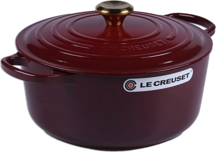 tenxhere gize e rrumbullakët, Le Creuset, Signature 28 cm, Rhone e kuqe