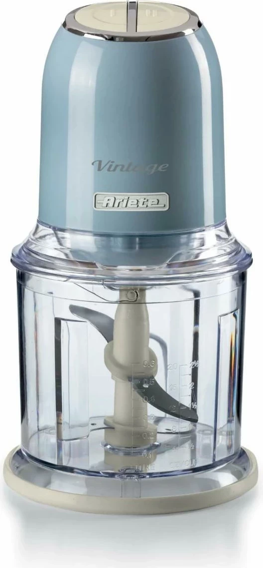 Tritatore Ariete Vintage 0438, 600ml, 400W, celeste
