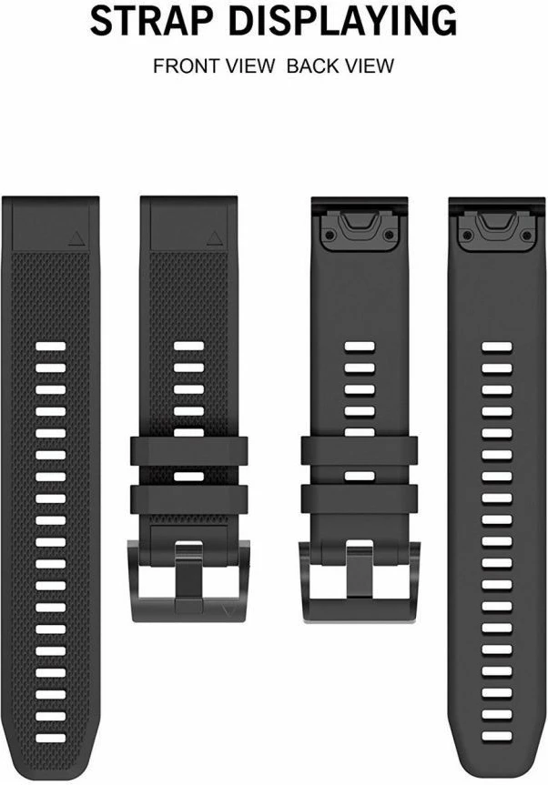 Rrip Tech-Protect Smooth për Garmin Fenix 5/6/6 Pro/7, i zi