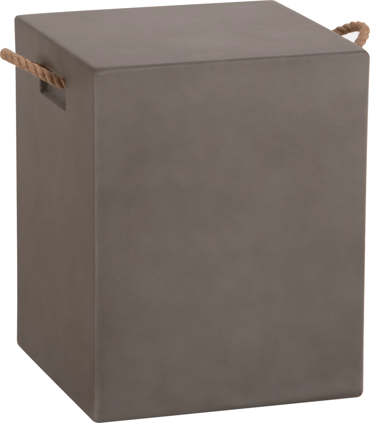 Stool katror me doreza litari, fiber cement, ngjyrë gri, ZAK FH6581.01, 36x36x43cm