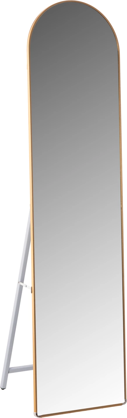 Pasqyrë në dysheme JOELY, kornizë alumini, ngjyrë ari, 40x31x160H cm