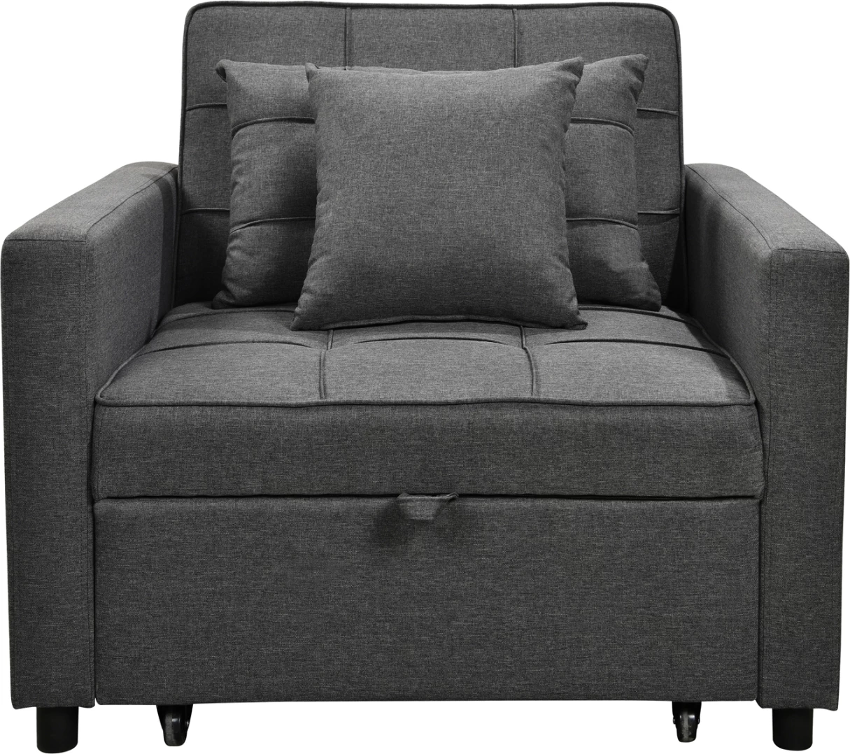 Fotel-krevat MERO, material gri, FH3306.01, 98x85x88cm