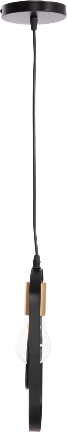 Llambë tavani varëse BIUT, metal i zi, priza e artë, FH7537.11, 15.5x4x130cm