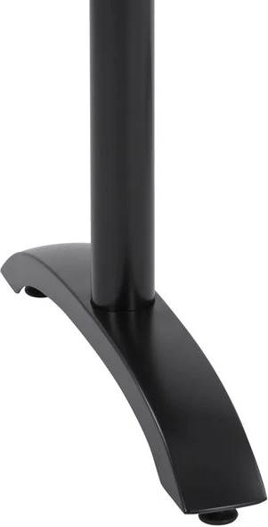 Baza alumini për tavolinë, dy kolona, FH468.01, ngjyrë e zezë matte, 84x60x73-93cm