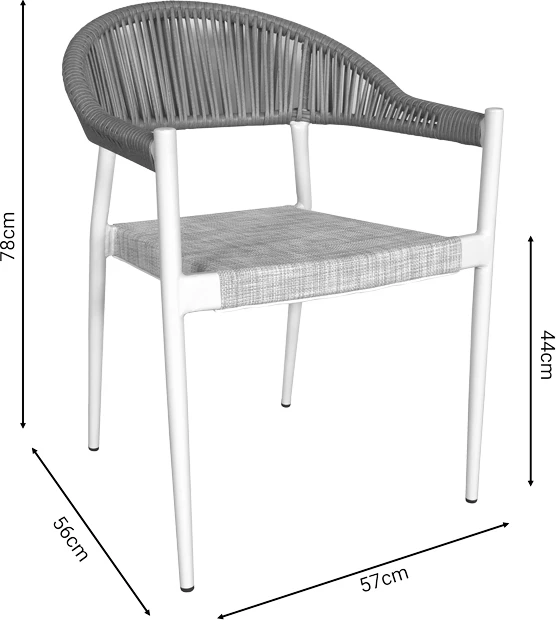 Tavolinë me karrige Synergy-Elation set prej 3 copash, alumin dhe dru i përpunuar, ngjyrë e bardhë dhe natyrale, 80x80x74cm