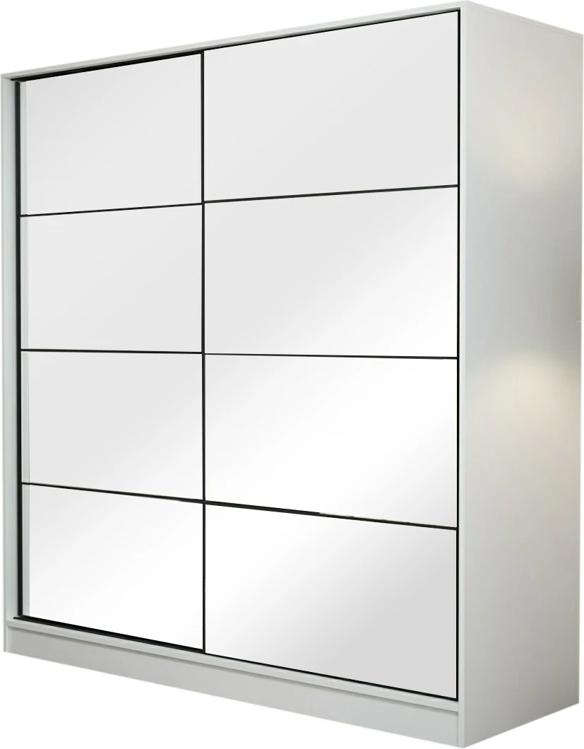 Dollap i bardhë me pasqyrë, Skye Decor, Kale - 7153