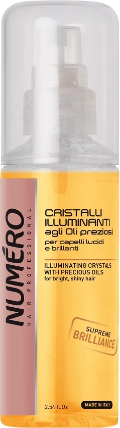 Vaj për shkëlqim flokësh për femra NUMERO Illuminating Crystals With Precious Oils crystal glossing pearls, 75ml