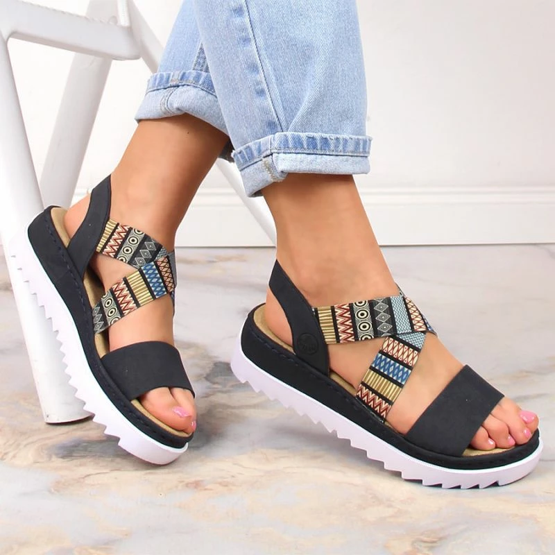 Sandale për femra Rieker, multikolor