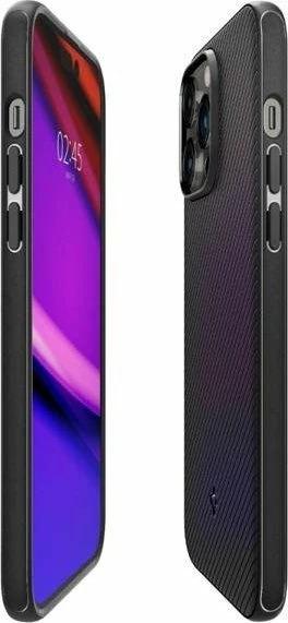 Mbështjellës Spigen Mag Armor për iPhone 14 Pro, aramid fiber (Kevlar), matte black, 1 copë