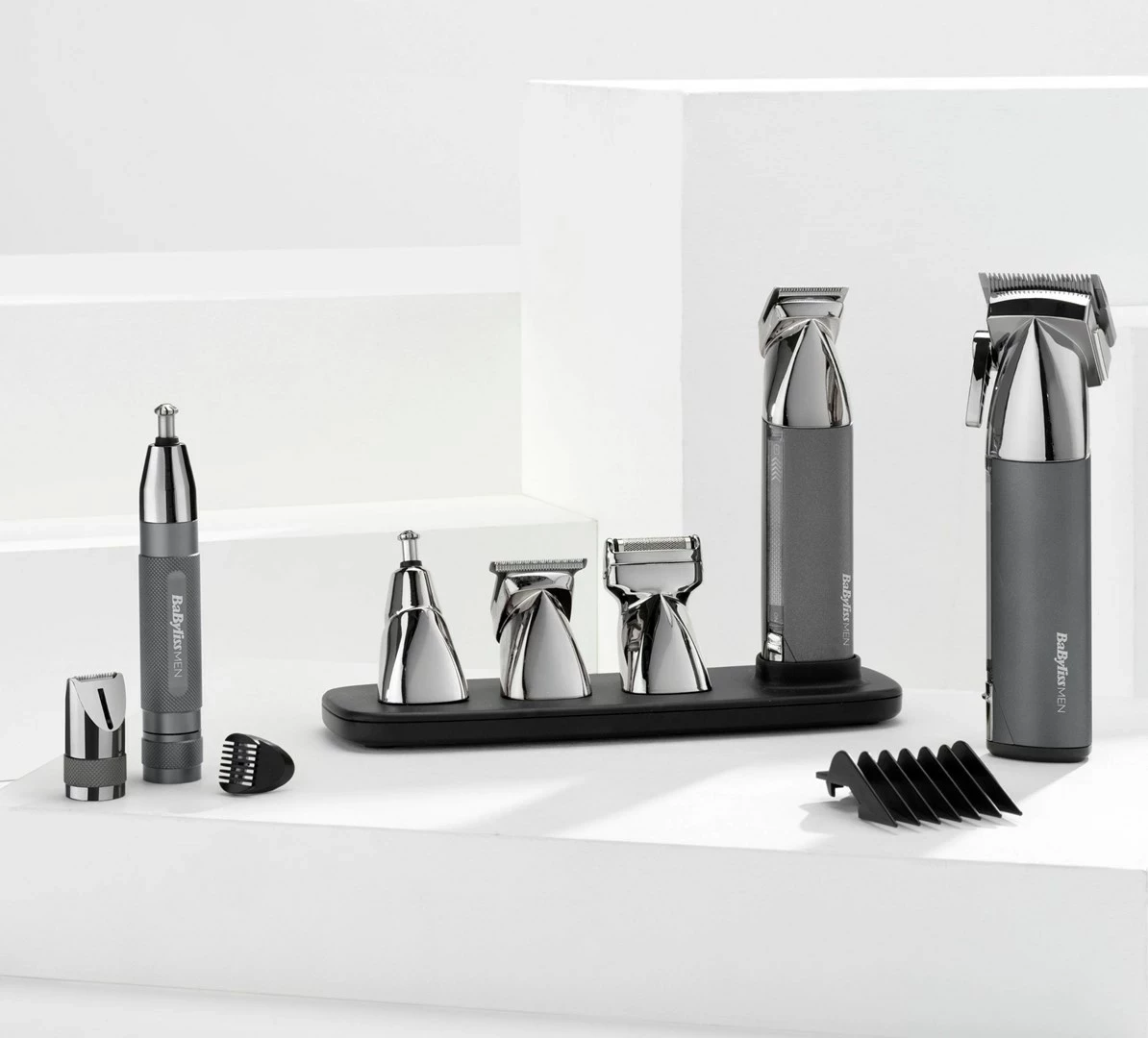 Makine rroje precize Babyliss E116E, Gri, Argjendtë