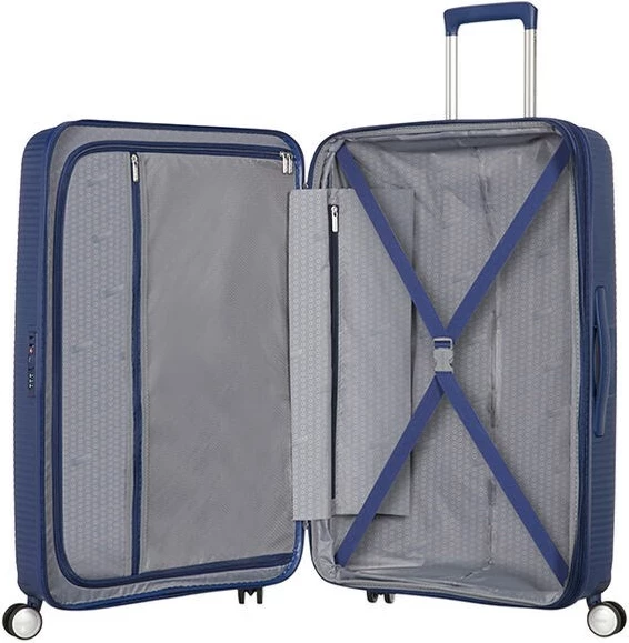 Valixhe mesatare American Tourister Soundbox, navy
