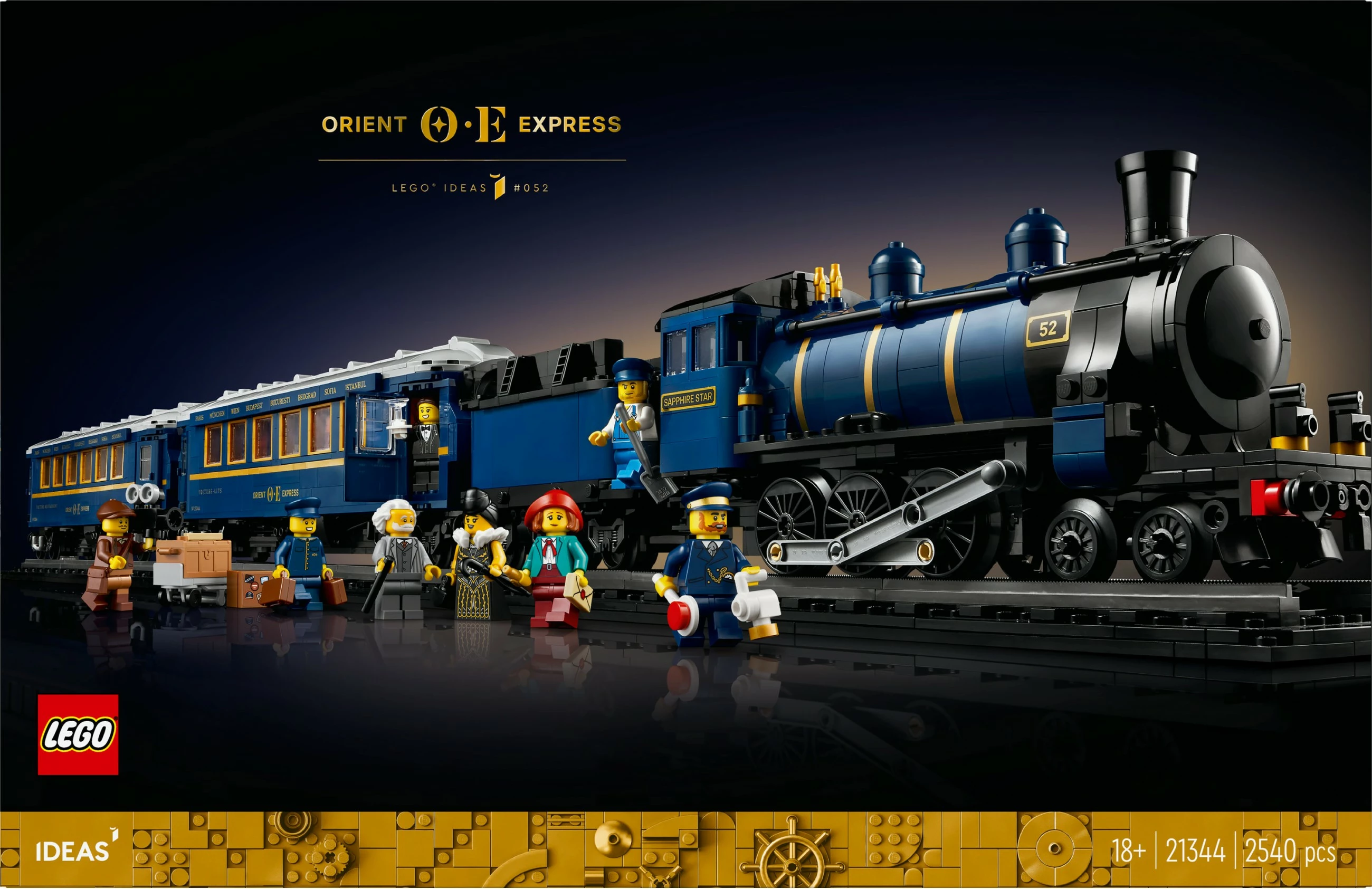 Set ndërtimi LEGO Ideas Orient Express, 2540 pjesë, shumëngjyrësh