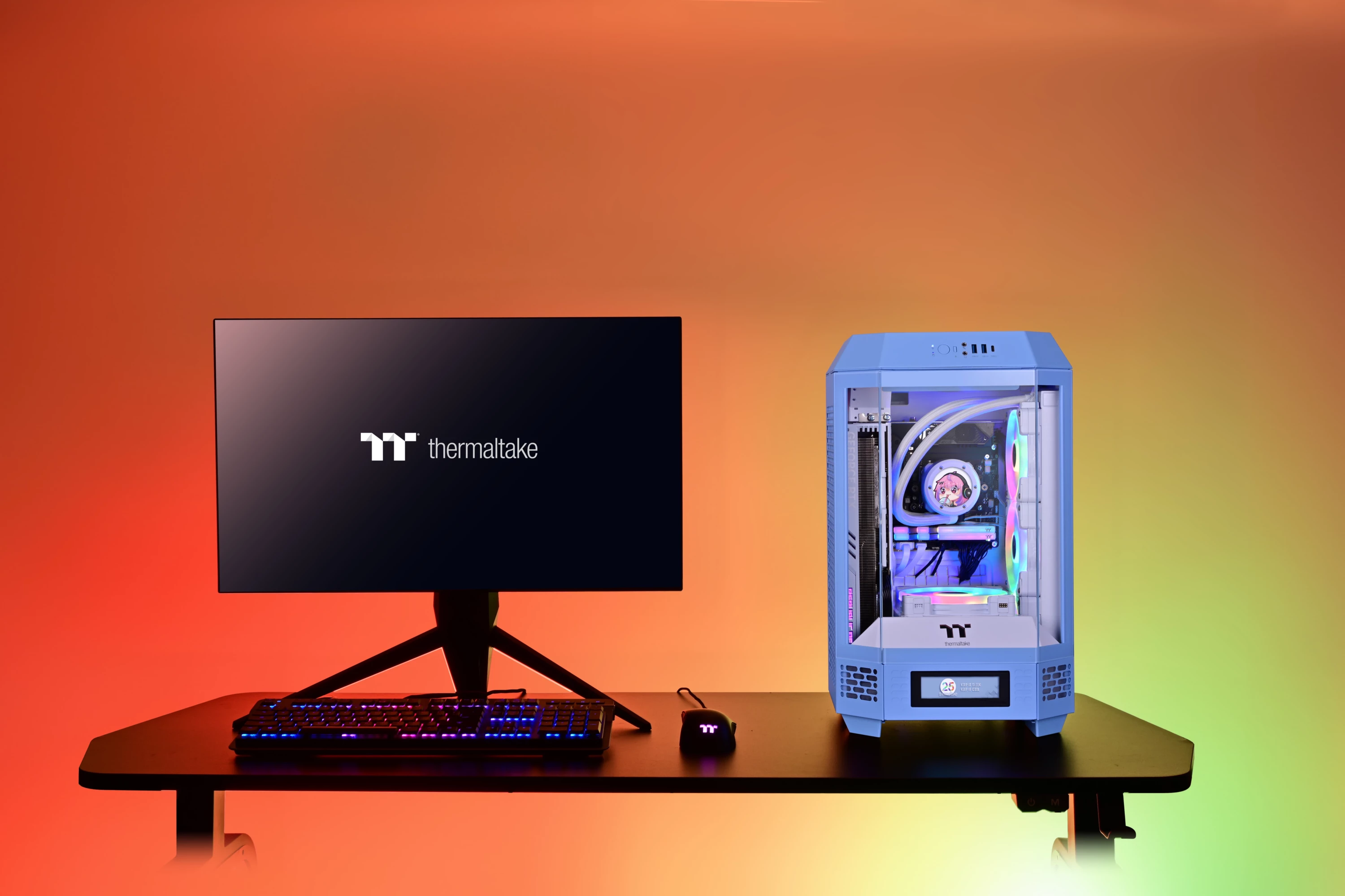 Kasë Thermaltake The Tower 250 TG, Mini Tower, Hydrangea Blue