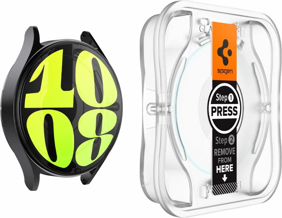 Xham i temperuar Spigen Glas.tR EZ Fit për Samsung Galaxy Watch 7, 40 mm, 2 copë