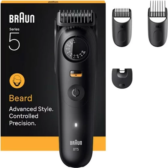 Trimmer mjekre Braun Series 5 BT5520, 4 koka, matt black