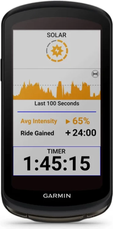 Pajisje për çiklizëm me ngarkim diellor Garmin Edge® 1040 Solar
