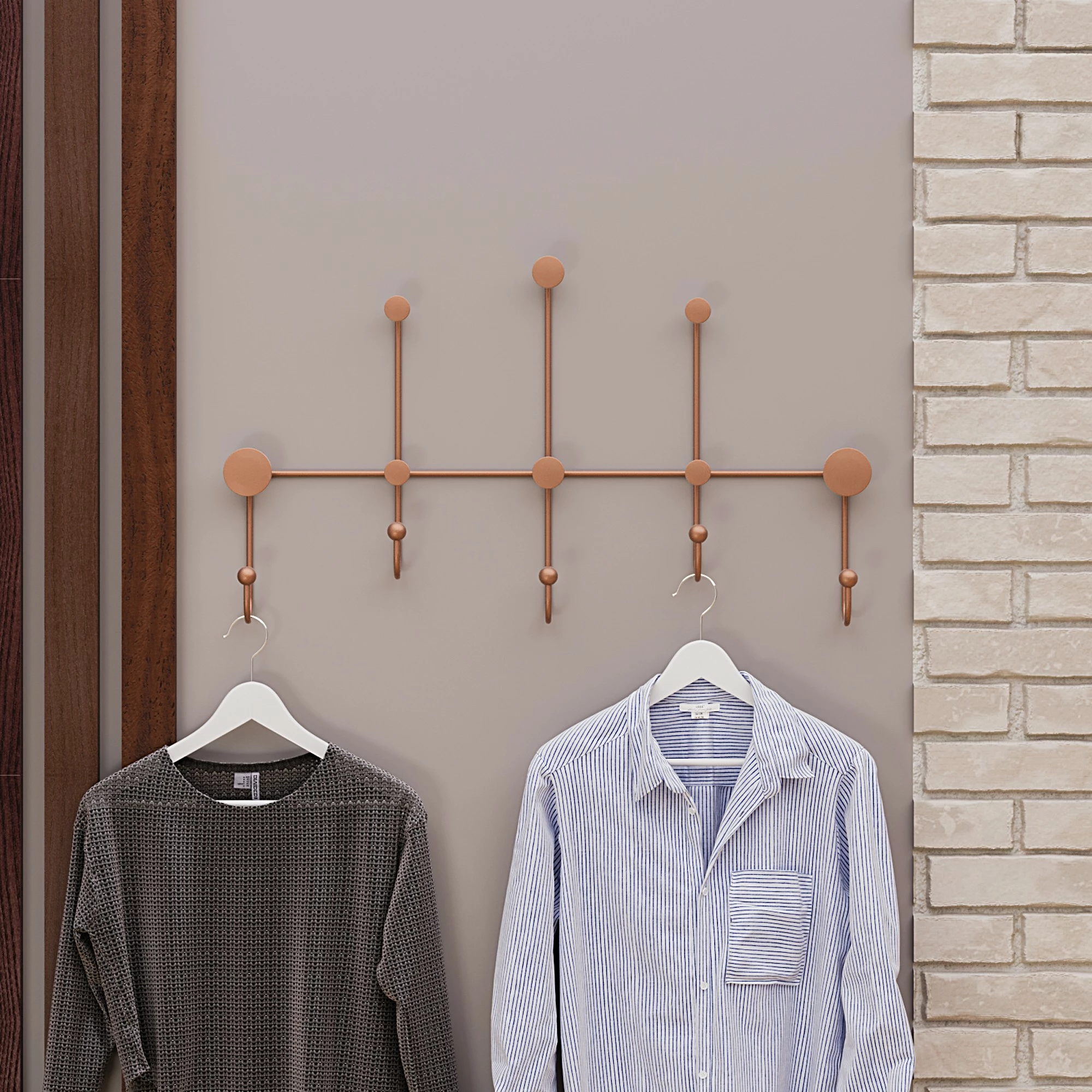 Varëse muri metalike, ngjyrë bakri, Wallity Iyon-C