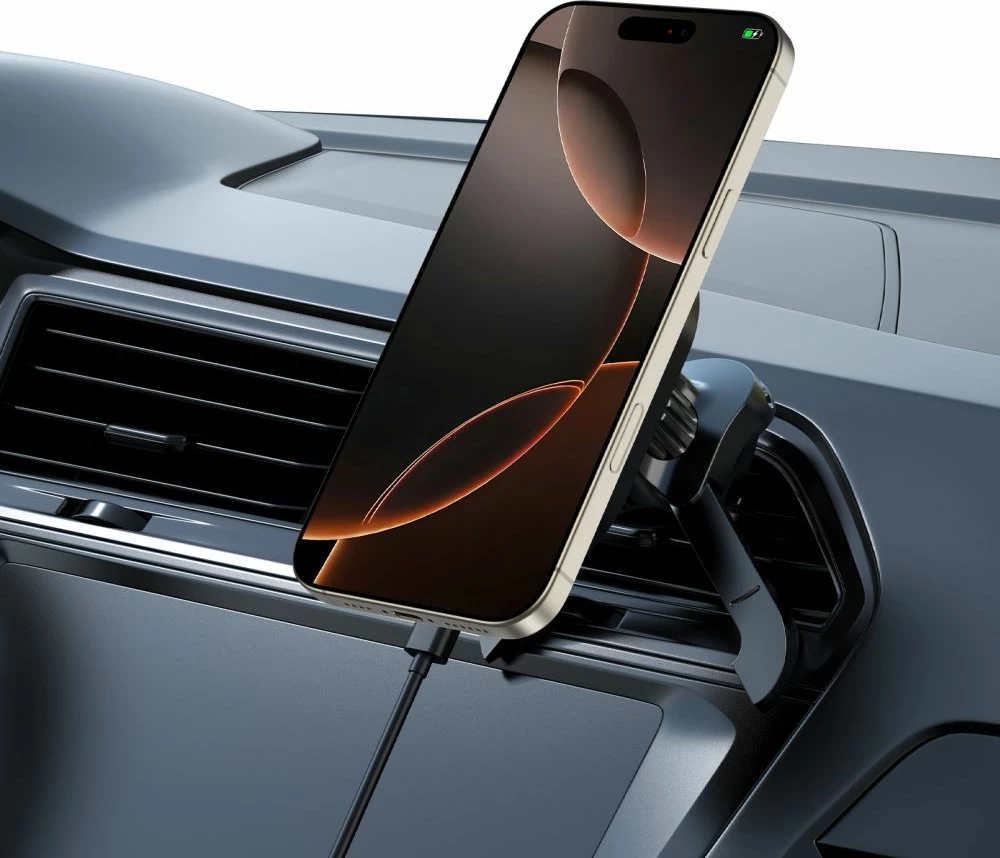 Mbajtës magnetik për veturë Tech-Protect MM15W-V6 me MagSafe, i zi