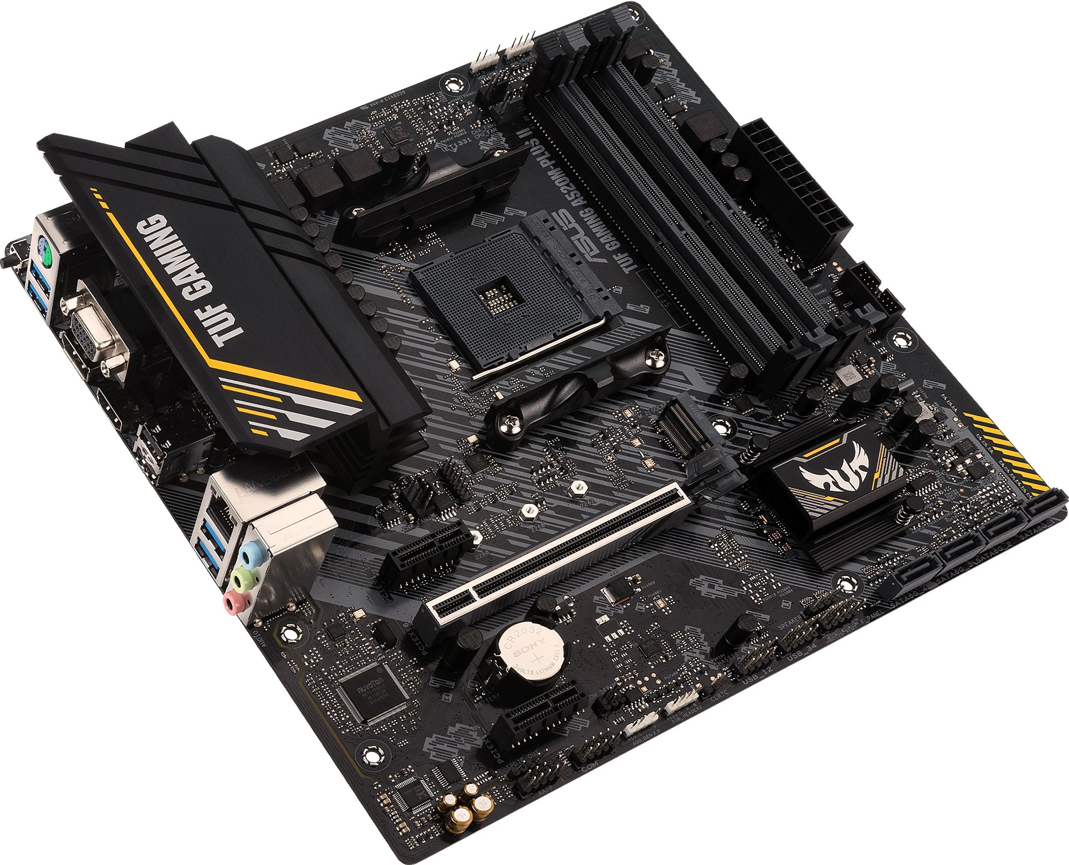 Pllakë amë ASUS TUF GAMING A520M-PLUS II, AMD, Socket AM4, DDR4-SDRAM, 128 GB