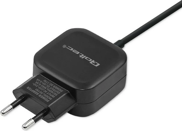Adapter karikimi mur Qoltec 50190, 17W, 5V, 3.4A, USB + USB Type-C, i zi