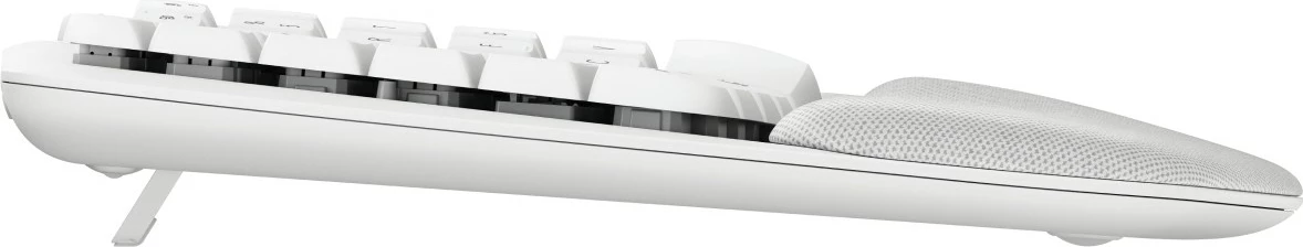 Tastierë Logitech Wave Keys për Mac, Full-size, Wireless, Bluetooth, Membranë, QWERTZ, Bardhë