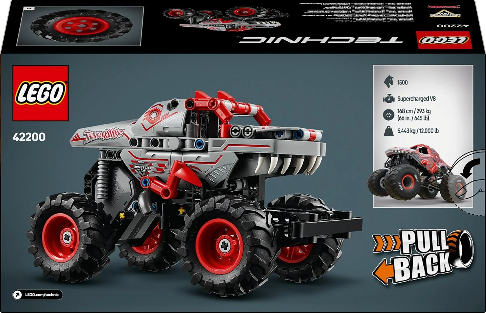 Lego Technic 42200 për fëmijë, hiri