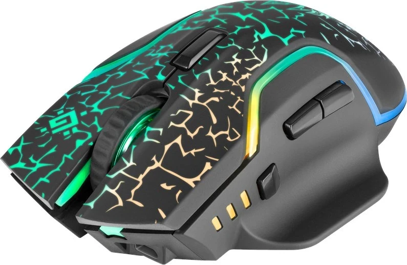 Mausi pa tel Defender GM-067 ONESHOT, Optik, RGB, 3200dpi, 7P