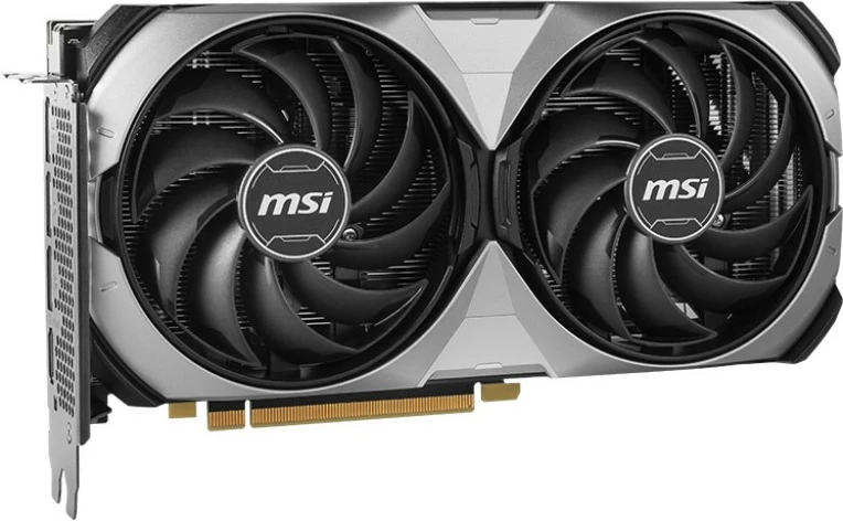 Kartelë grafike MSI GeForce RTX 4070 VENTUS 2X E 12G OC, 12 GB, GDDR6X, PCI Express 4.0, e zezë, argjend