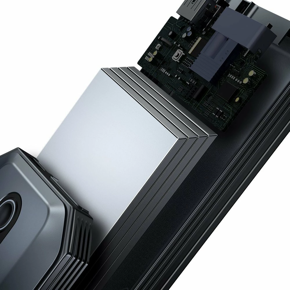 Jump starter Baseus CGNL020001, powerbank 20000mAh, 12V, 2000A, me kabllo krokodili, e zezë