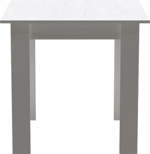 Set tavoline me dy karrige, Manka I-Aurora I, ngjyrë e bardhë, 80x80x77cm, 3 copë