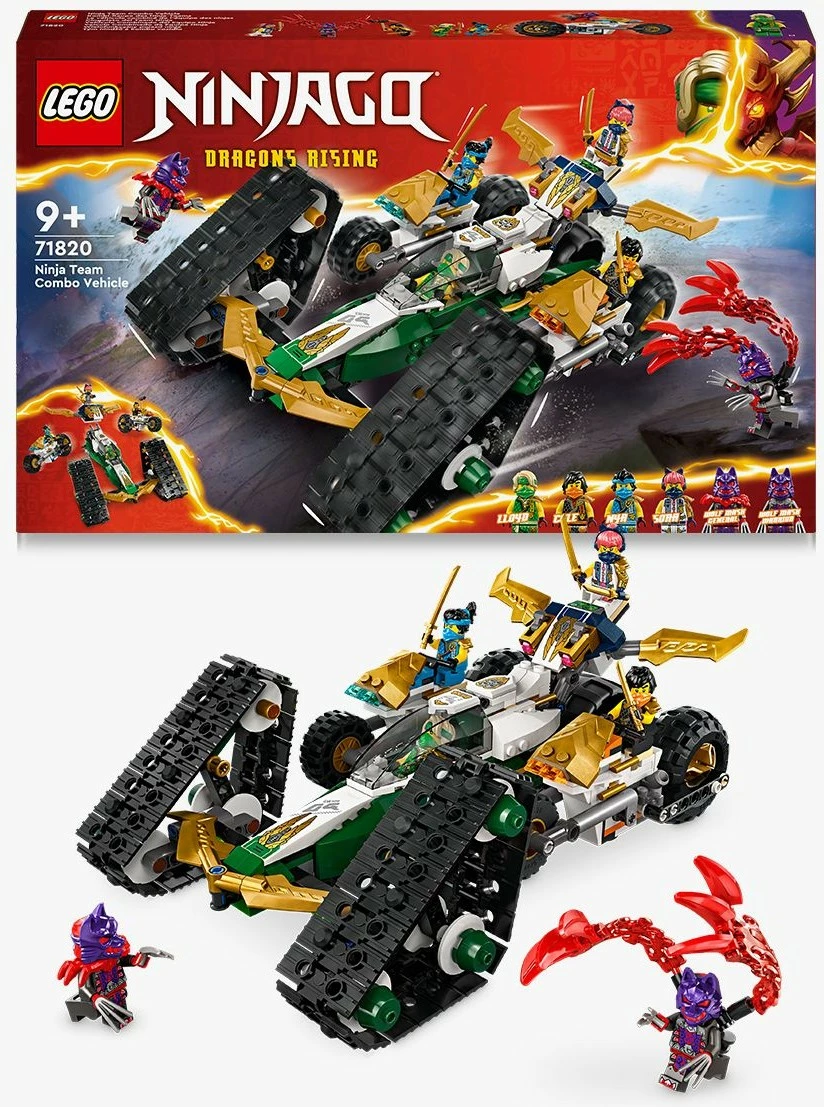 Set ndërtimi LEGO Ninjago 71820 Ninja Team Combo Vehicle, multikolor