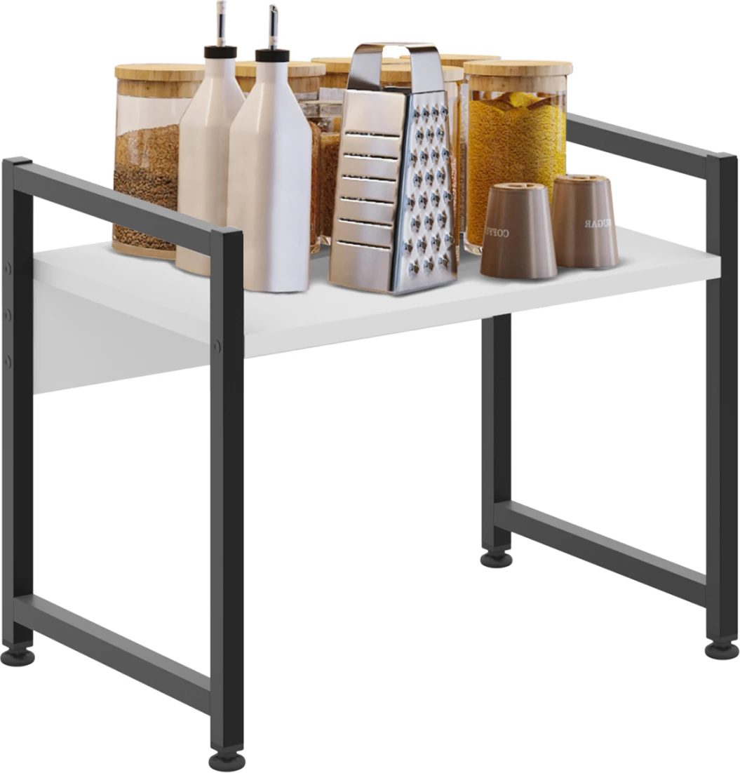 Raft organizues për kuzhinë BECKO FH18219.01 melaminë, metal i zi-bardhë, 53x35x41H cm